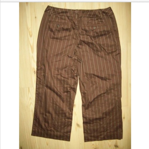 Worthington Stretch Suit Size 10 Brown Stripe - Picture 6 of 6